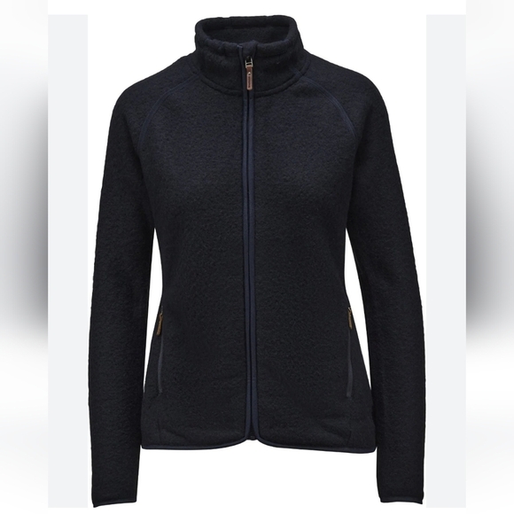 Smartwool Women's Hudson Trail Full Zip Fleece In Navy Blue Size Large - Picture 1 of 12